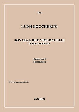 Luigi Boccherini Notenblätter Sonate C-Dur für 2 Violoncelli