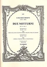 Luigi Boccherini Notenblätter 2 Notturni op.38 vol.1 für 6 Instrumente