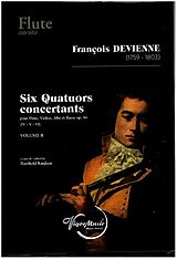 Francois Devienne Notenblätter Six Quatuors Concertants op.16 vol.2
