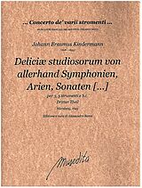 Johann Erasmus Kindermann Notenblätter Deliciae Studiosorum Theil 3