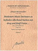 Johann Rosenmüller Notenblätter Studenten-Music vol.1-2