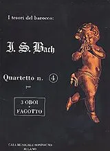 Johann Sebastian Bach Notenblätter Quartett Nr.4 für 3 Oboen und