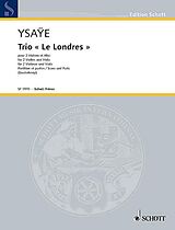 Eugène Ysaye Notenblätter Trio Le Londres oppost