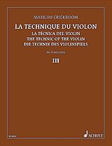 Mathieu Crickboom Notenblätter La technique du violon vol.3