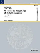 Notenblätter 10 Pièces du moyen âge et de la renaissance
