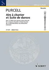Henry Purcell Notenblätter Airs a chanter et suiet de danses