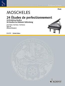 Ignaz Moscheles Notenblätter 24 études de perfectionnement op.70