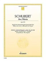 Franz Schubert Notenblätter Ave Maria B-Dur op.52,6