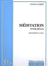 Guillaume Lekeu Notenblätter Méditation sol mineur