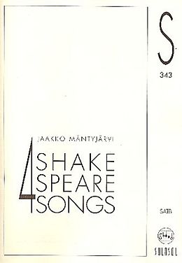 Jaakko Mäntyjärvi Notenblätter 4 Shakespeare Songs