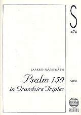 Jaakko Mäntyjärvi Notenblätter Psalm 150 in Grandsire Triples