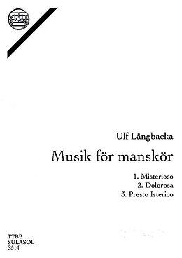 Ulf Langbacka Notenblätter Musik för manskör