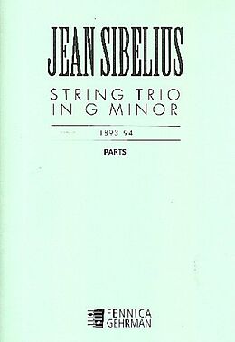 Jean Sibelius Notenblätter Trio in g Minor