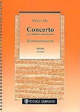 Kalevi Aho Notenblätter Concerto for clarinet and orchestra