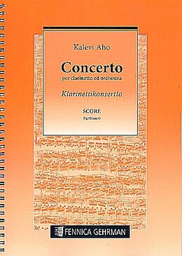 Kalevi Aho Notenblätter Concerto for clarinet and orchestra