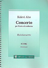 Kalevi Aho Notenblätter Concerto for flute and orchestra