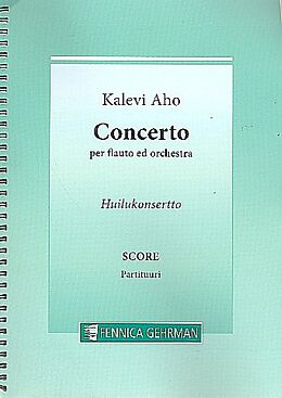 Kalevi Aho Notenblätter Concerto for flute and orchestra