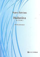Paavo Heininen Notenblätter Huiluviiva op.71bis,2 for flute