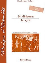 Claude-Henry Joubert Notenblätter 24 Miniatures 4er Set
