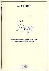 André Isoir Notenblätter Tango pour hautbois et piano