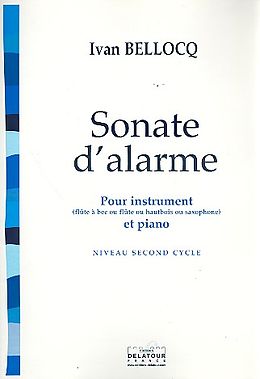 Ivan Béatrice Bellocq Notenblätter Sonate dalarme pour flûte à bec
