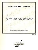 Ernst Amédée Chausson Notenblätter Trio sol mineur