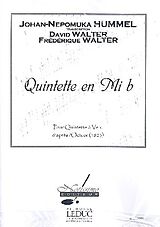 Johann Nepomuk Hummel Notenblätter Quintette en mi b