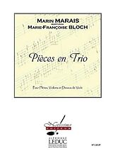 Marin Marais Notenblätter Pièces en trio
