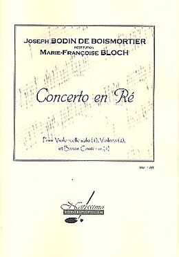 Joseph Bodin de Boismortier Notenblätter Concerto eb ré majeur