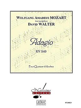 Wolfgang Amadeus Mozart Notenblätter Adagio KV540