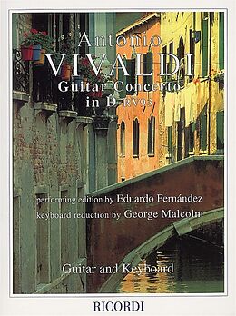 Antonio Vivaldi Notenblätter Guitar concerto D major RV93