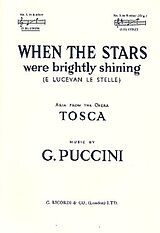 Giacomo Puccini Notenblätter E lucevan le stelle for medium-low voice