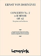 Ernö (Ernst von) Dohnanyi Notenblätter Concerto no.2 in B Minor op.42