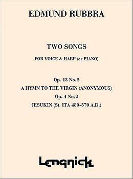 Edmund Rubbra Notenblätter 2 Songs op.4 no.2 and op.13 no.2