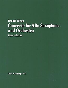 Ronald Binge Notenblätter Concerto for alto saxophone and orchestra