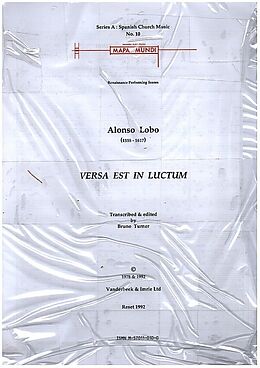 Alonso Lobo Notenblätter Versa est in luctum