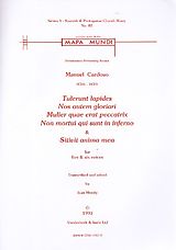 Frei Manuel Cardoso Notenblätter Tulerunt and 4 other Pieces