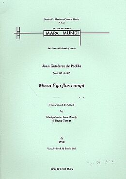 José Padilla Notenblätter Missa Ego flos campi for 8 voices