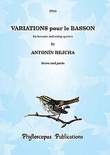 Anton (Antoine) Joseph Reicha Notenblätter Variations pour le basson for bassoon
