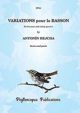 Anton (Antoine) Joseph Reicha Notenblätter Variations pour le basson for bassoon