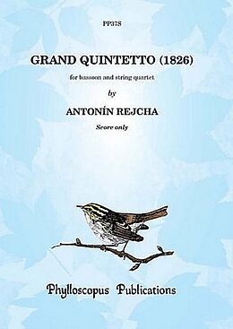 Anton (Antoine) Joseph Reicha Notenblätter Grand Quintetto 1826
