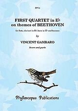 Vincenzo Gambaro Notenblätter Quartet no.1 in E Flat Major on Themes of Beethoven