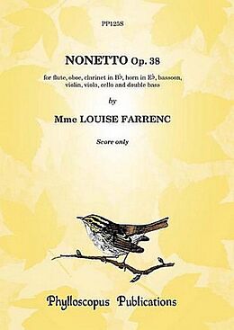 Louise Farrenc Notenblätter Nonetto op.38