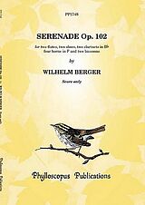 Wilhelm Berger Notenblätter Serenade in F op.102