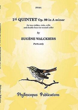 Eugène Walckiers Notenblätter 1st Quintet op.90 in A minor