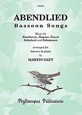  Notenblätter Abendlied for bassoon and piano