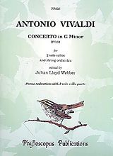 Antonio Vivaldi Notenblätter Concerto g minor RV531 for 2 Cellos and Orchestra