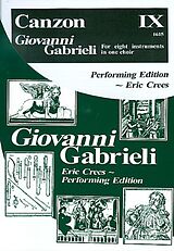 Giovanni Gabrieli Notenblätter Canzon IX