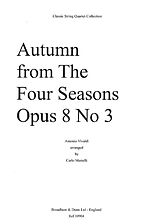 Antonio Vivaldi Notenblätter Autumn from The Four Seasons op.8 no.3