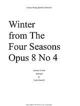 Antonio Vivaldi Notenblätter Winter from The Four Seasons op.8 no.4